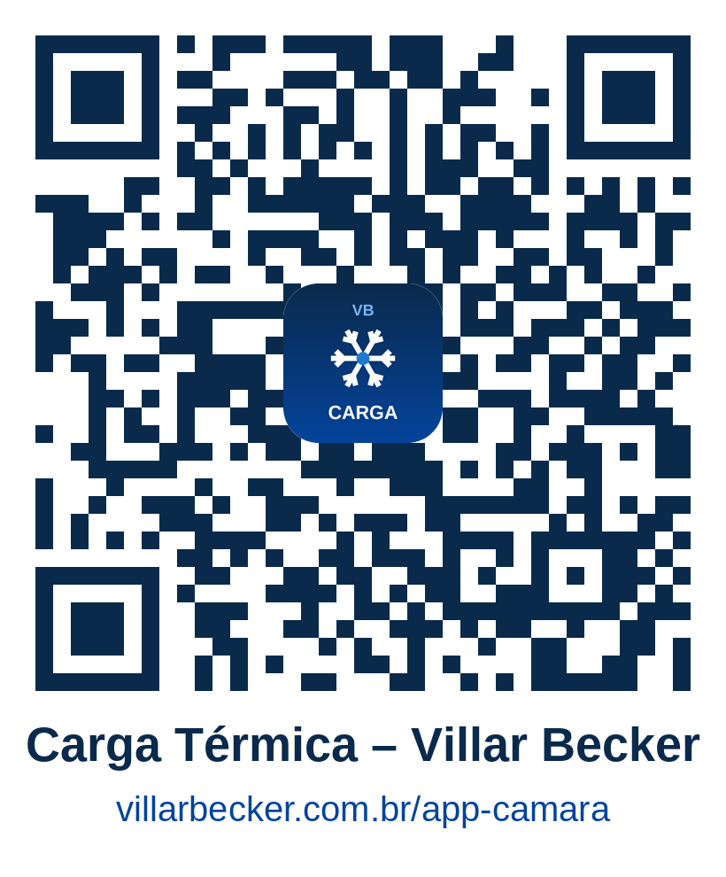 Download QR code para instalar o app Carga Térmica