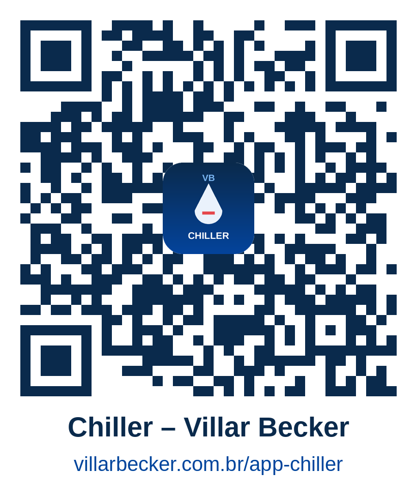 Download QR code para instalar o app Chiller